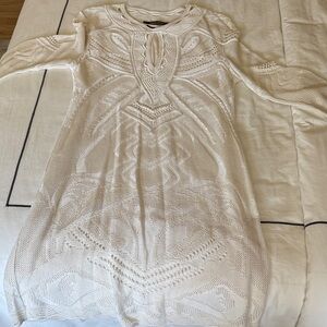 Roberto Cavalli Cream Knit Dress